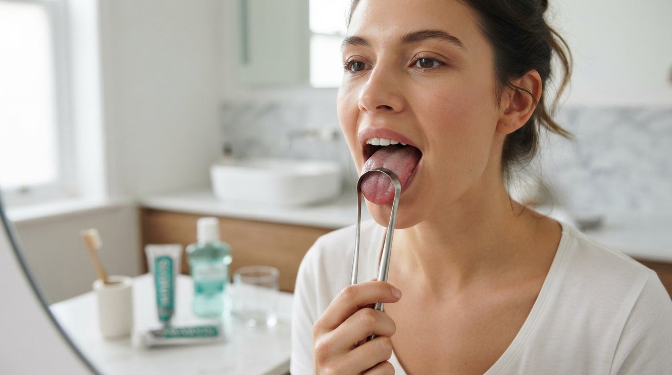 how to clean your tongue